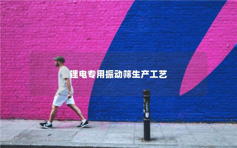 锂电专用振动筛生产工艺