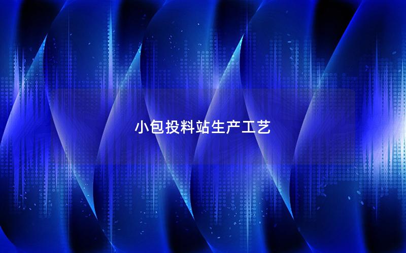 小包投料站生产工艺