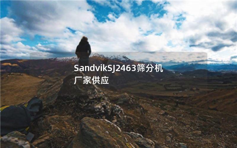 SandvikSJ2463筛分机厂家供应