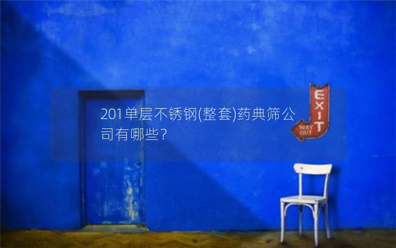 201单层不锈钢(整套)药典筛公司有哪些？