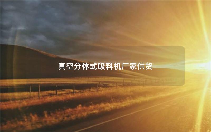真空分体式吸料机厂家供货